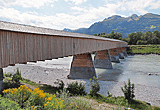 Holzbrücke bei Vaduz