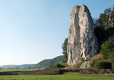Altm&uuml;hlradweg: Der Burgsteinfelsen