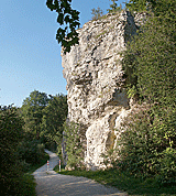 Altm&uuml;hlradweg: Felsen bei Hagenacker
