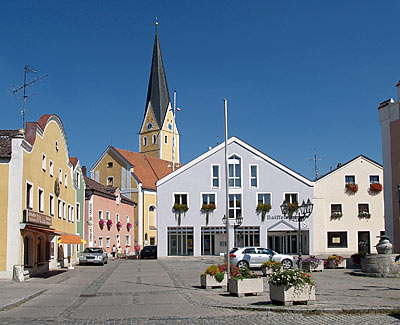 Altm&uuml;hlradweg: Marktplatz in Dietfurt