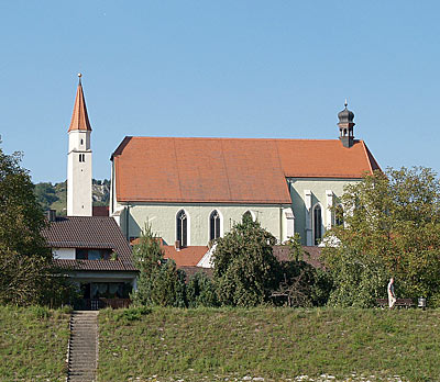 Altm&uuml;hlradweg: Franziskanerkirche in Kelheim