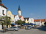 Altmühlradweg: Ludwigsplatz in Kelheim