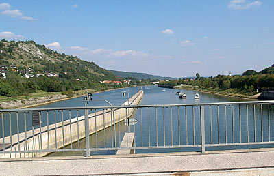 Altm&uuml;hlradweg: Schleuse Kelheim