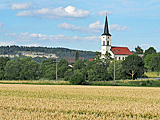 Altmühlradweg: Kirche von Kirchanhausen