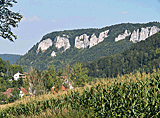 Schloss Aussicht auf Felsen
