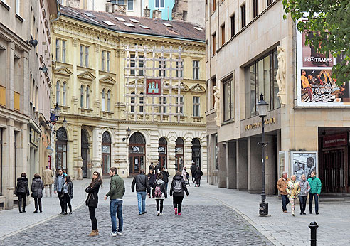 Einkaufsstraße in Bratislava