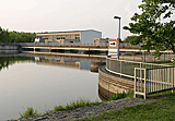 Staustufe vor Donauw&ouml;rth