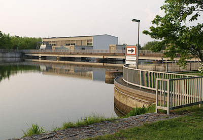 Staustufe vor Donauw&ouml;rth