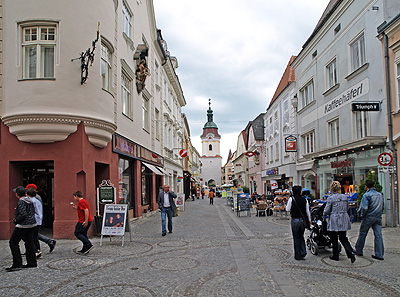 Einkaufsstraße in Krems