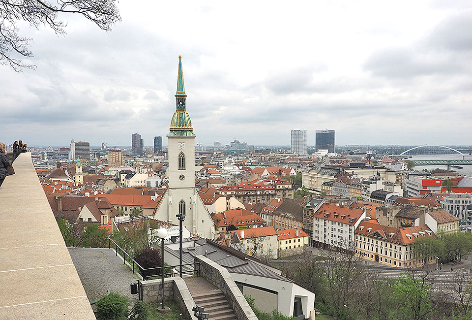 Blick über die Stadt Bratislava
