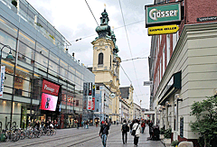 Einkaufsstraße von Linz