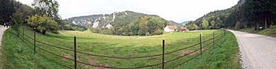 Panoramaüberblick oberes Donautal