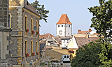 Melnik: Blick auf den Stadtturm