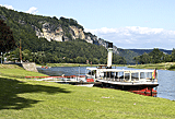 Blick zur&uuml;ck ins Elbsandsteingebirge