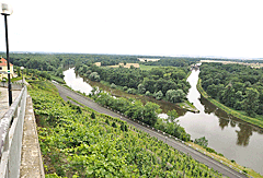 Zusammenfluss Elbe und Moldau