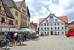 Marktplatz in Stadt Wehlen