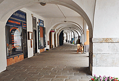 Laubengänge am Marktplatz