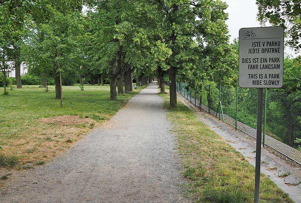 Städtischer Park in Melnik