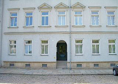 A bed Privatzimmer Dresden