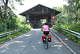 Holzbrücke über die Rott