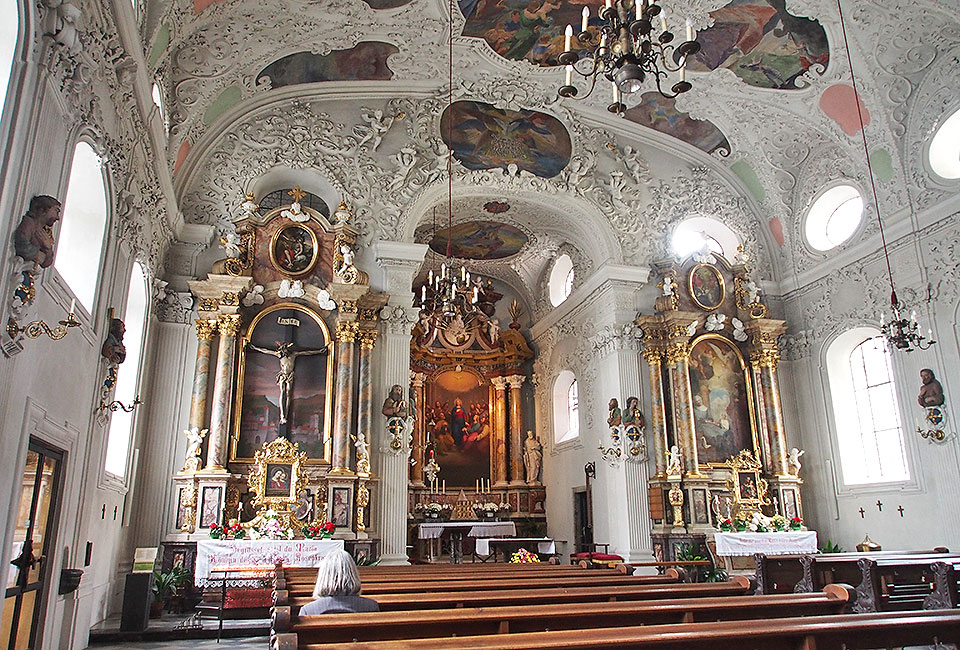Barocke Spitalkirche in Innsbruck