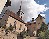 Kirche und Schloss in Braunsbach