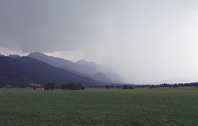 Bodensee-K&ouml;nigseeradweg: Der Regen naht