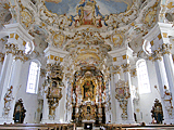 Barockes Kirchenschiff Wieskirche