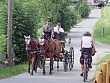 Kutsche und Fahrrad