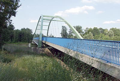 Bodensee-K&ouml;nigseeradweg: Die Innbr&uuml;cke bei Neubeuern