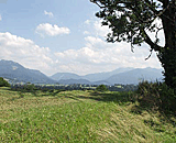 Blick zur&uuml;ck auf die Alpen