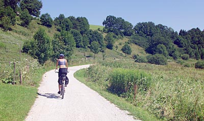 Bodensee-K&ouml;nigseeradweg: Ein Feuchtgebiet beginnt