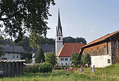 Blick auf Frasdorf