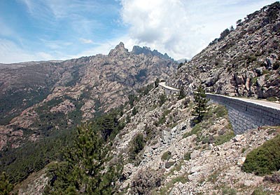 Straße zum Col di Bavella