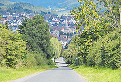 Bergab nach Wallau