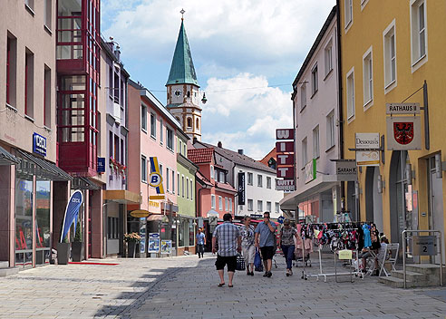 Blick in die Altstadt von Neumarkt