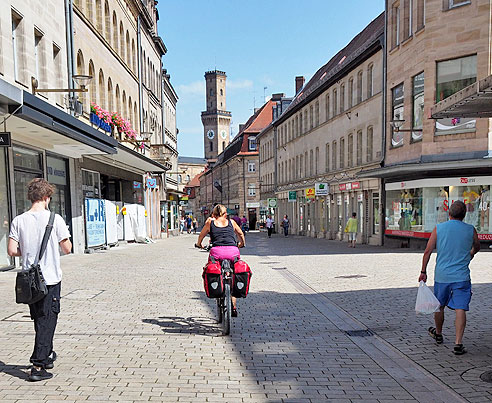 Einkaufsstraße in Fürth