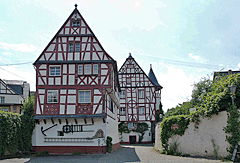 Fachwerkhäuser in Pünderich