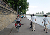 Radweg startet an der Kaimauer