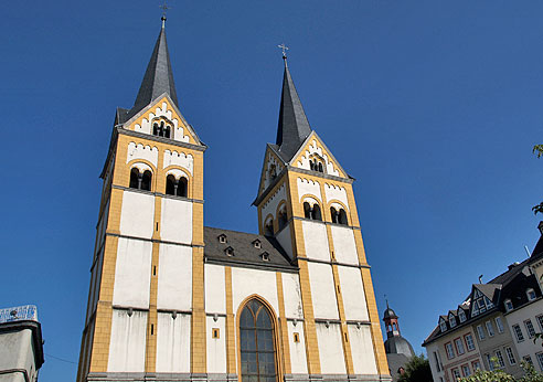 Imponierende Florinskirche in Koblenz