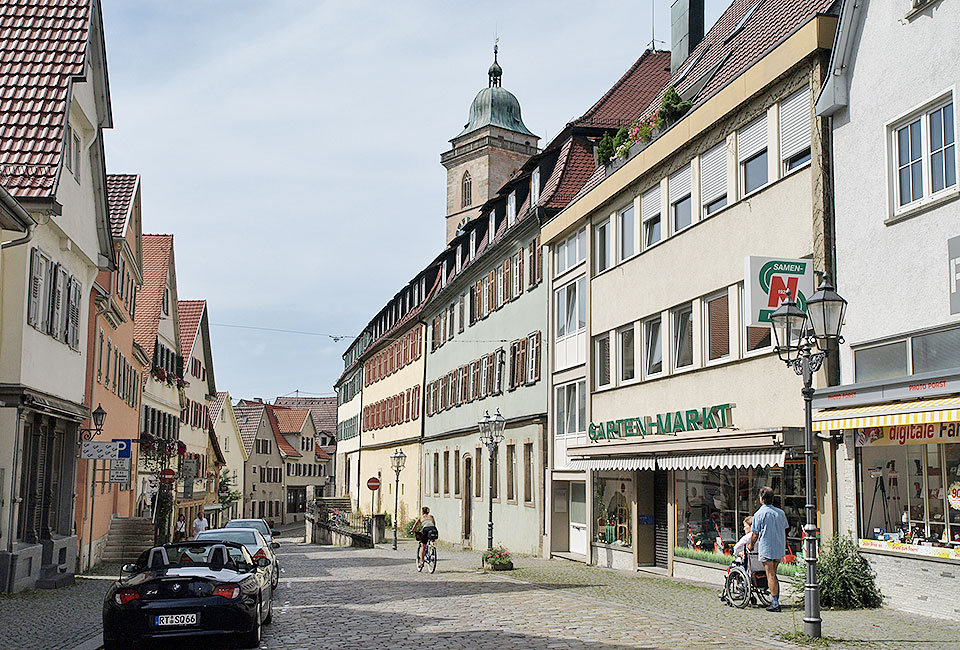 Die Marktstraße in Nürtingen