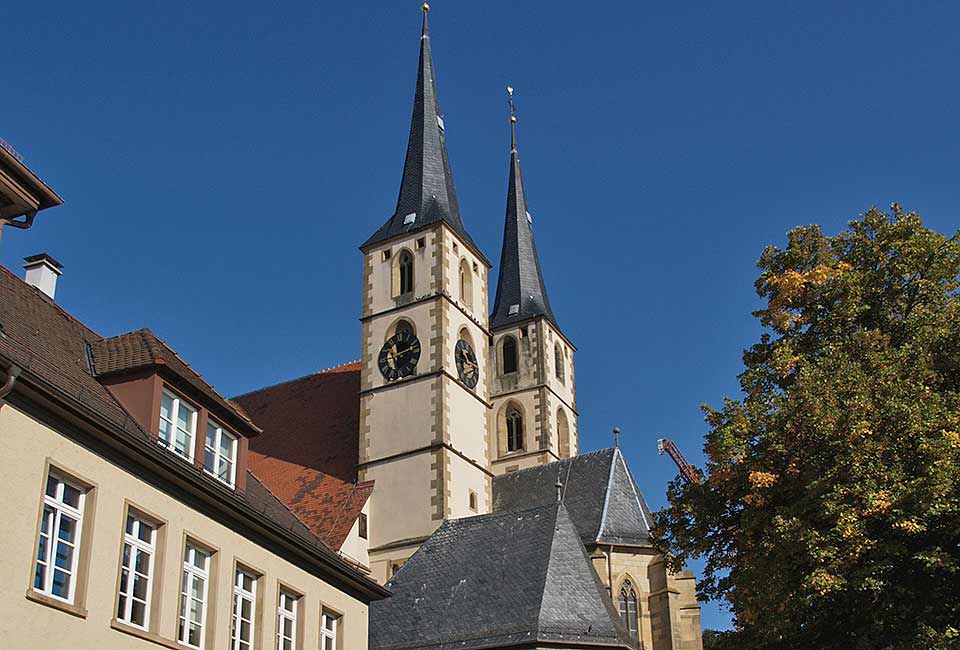 Bad Wimpfen - Blick auf die Stadtkirche