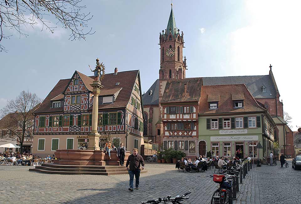 Historischer Marktplatz in Ladenburg