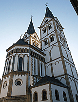 Rheintalradweg: Severuskirche in Boppard