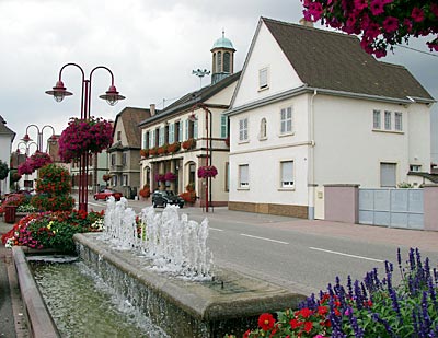 Ortsmitte in Drusenheim