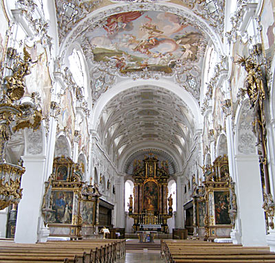 Steingaden: Blick auf das Welfenm&uuml;nster
