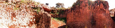 Panorama in einerGrabkammer in Anghelo Ruiu