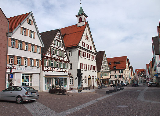 Die historische Stadtmitte von Gingen