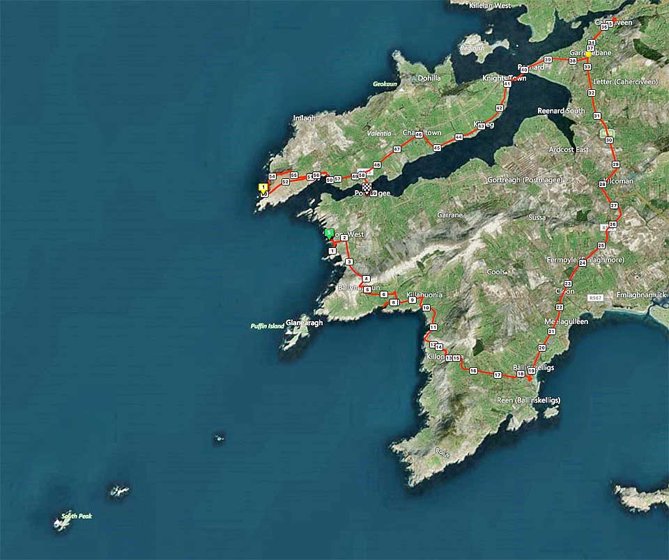 Karte von Südwestirland