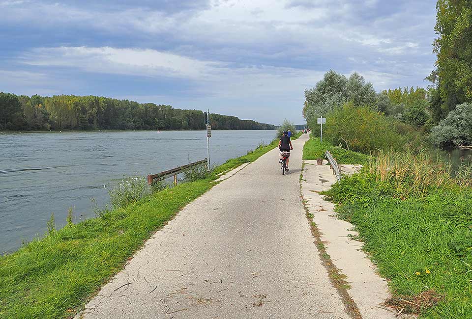 Fahrradrunde von Maximiliansau nach Leimersheim, Insel Rott und entlang der Alb zurück